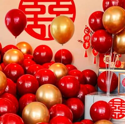 50 Piece Large Metallic Chrome Shiny Balloons for Parties