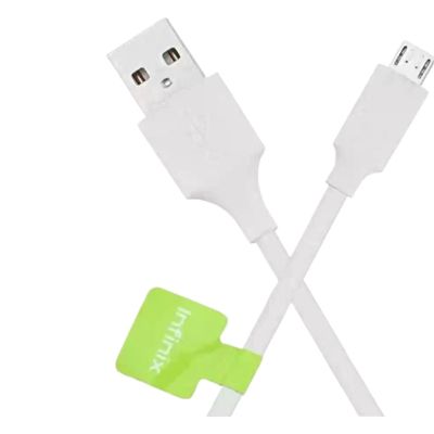 Infinix Original Micro USB Data Cable 2A Fast Charging 1m White
