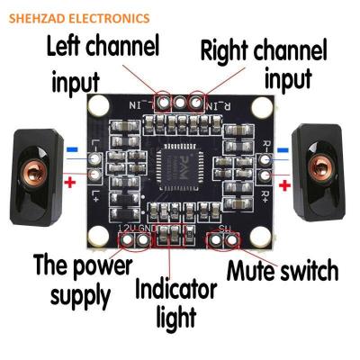 PAM8610 Dual Channel Stereo Class D Amplifier Board 10W DC 12V