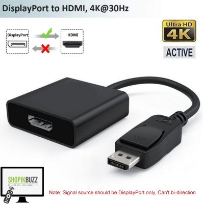 DisplayPort to HDMI Converter Adapter DP Male to HDMI Female