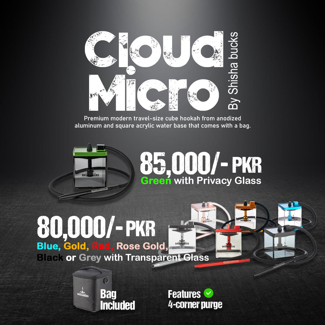 Shishabucks Cloud Micro Travel Water Pipe Anodized Aluminum