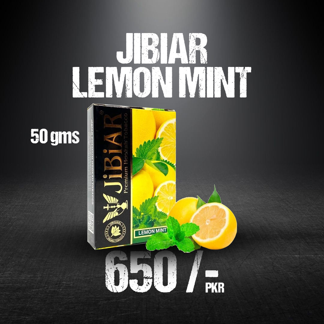 Jibiar Lemon Mint 50G Citrus Cooling Turkish Herbal Blend