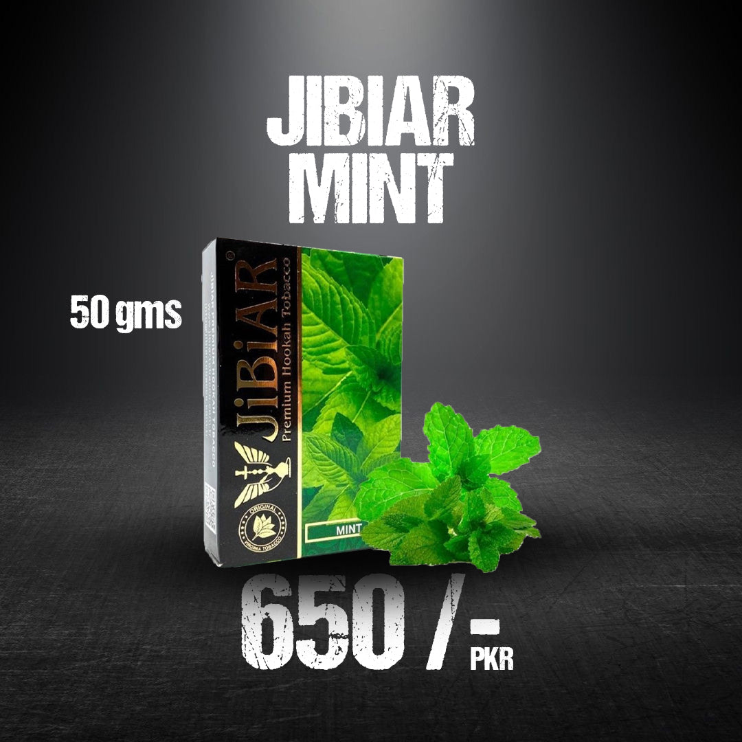 Jibiar Mint 50G Pure Cooling Herbal Blend Turkish Water Pipe